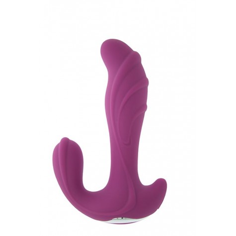 Фиолетовый вибратор с клиторальной стимуляцией N5 RECHARGEABLE DUO VIBRATOR